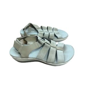 Clarks Cloudsteppers Sandals‎ Womens 9.5 Taupe Good Arla Glisson